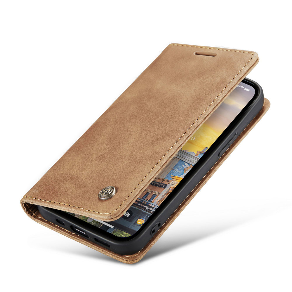 CaseMe  CaseMe iPhone 14 Pro bookcase (coffee)