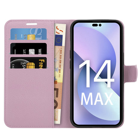 ShieldCase® ShieldCase iPhone 14 Plus wallet case (lichtroze) ShieldCase® ShieldCase iPhone 14 Plus wallet case (lichtroze)