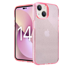 ShieldCase® iPhone 14 TPU Glitter case (roze) ShieldCase® iPhone 14 TPU Glitter case (roze)