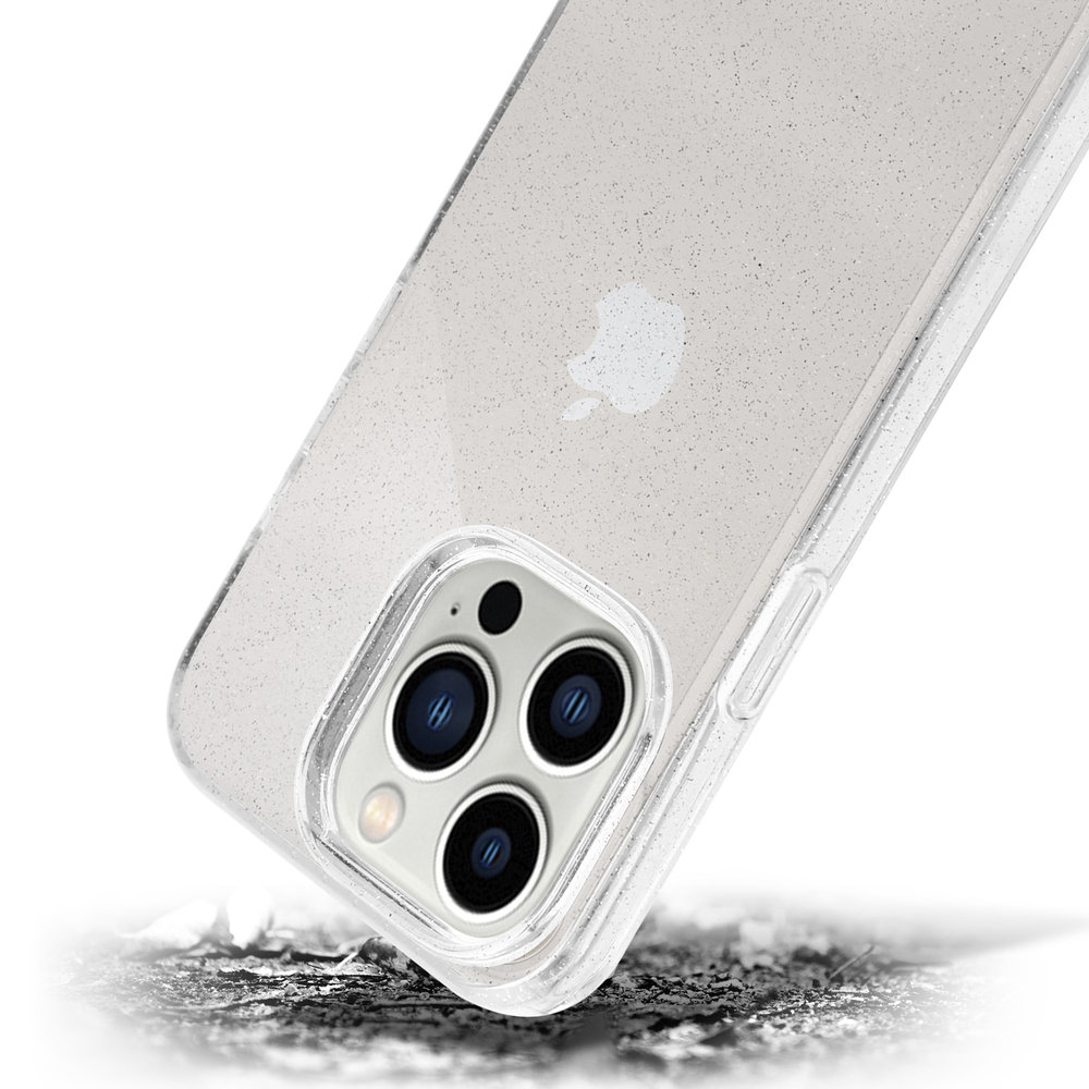 ShieldCase® ShieldCase iPhone 14 Pro TPU Glitter case (transparant) ShieldCase® ShieldCase iPhone 14 Pro TPU Glitter case (transparant)