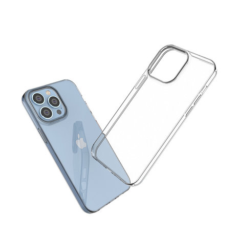 Ceezs Ceezs iPhone 14 Pro Max ultra thin siliconen hoesje (transparant)