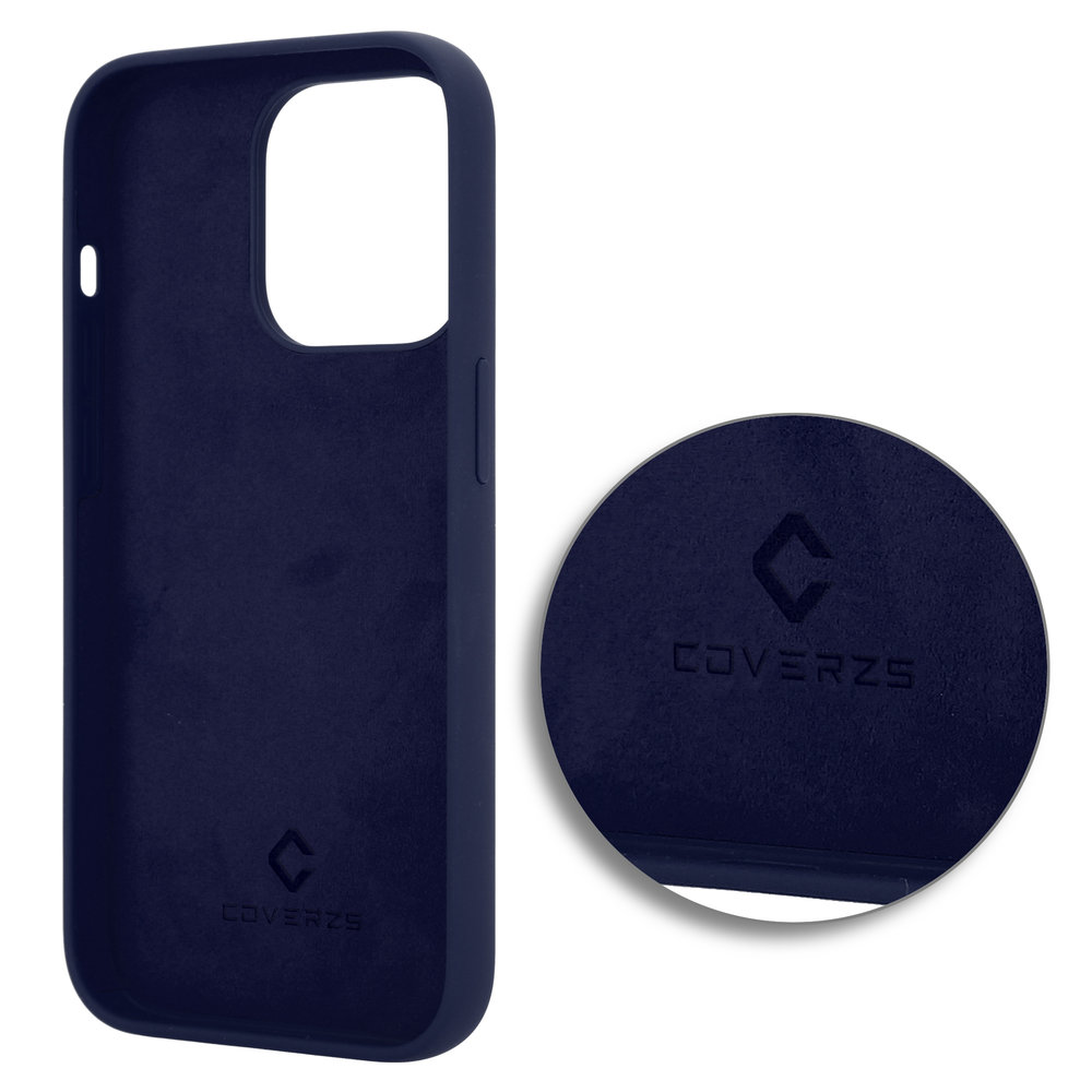 Coverzs Coverzs Luxe Liquid Silicone case iPhone 14 Pro (royaal blauw)