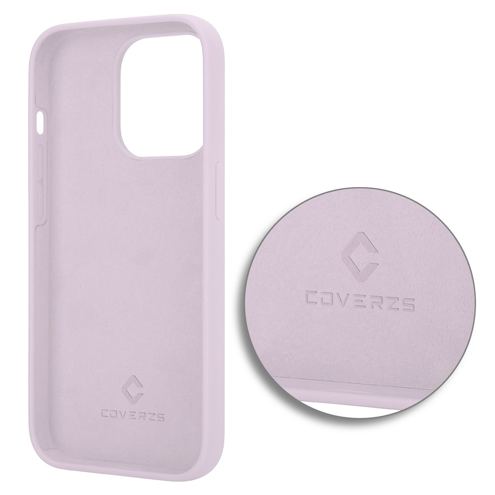 Coverzs Coverzs Luxe Liquid Silicone case iPhone 14 Pro (roze)