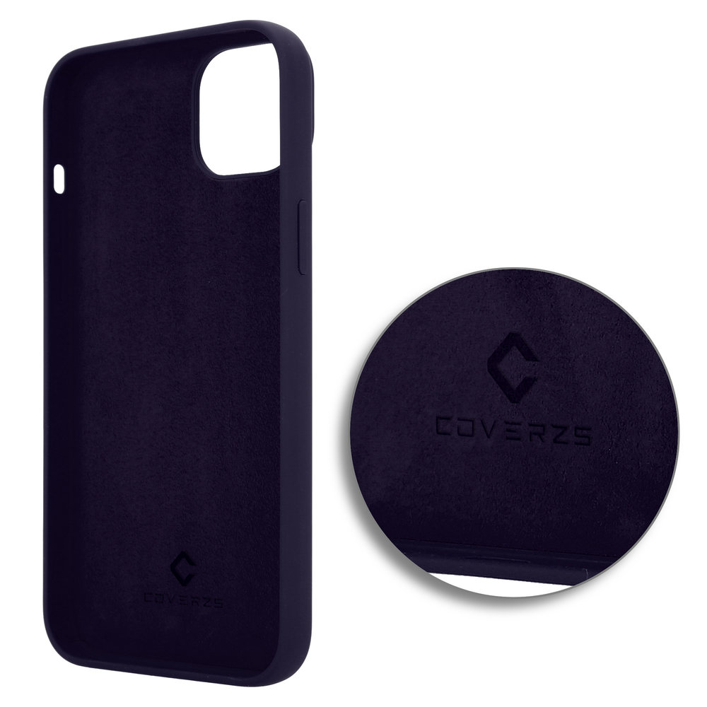 Coverzs Coverzs Luxe Liquid Silicone case iPhone 14 Plus (navy blauw)