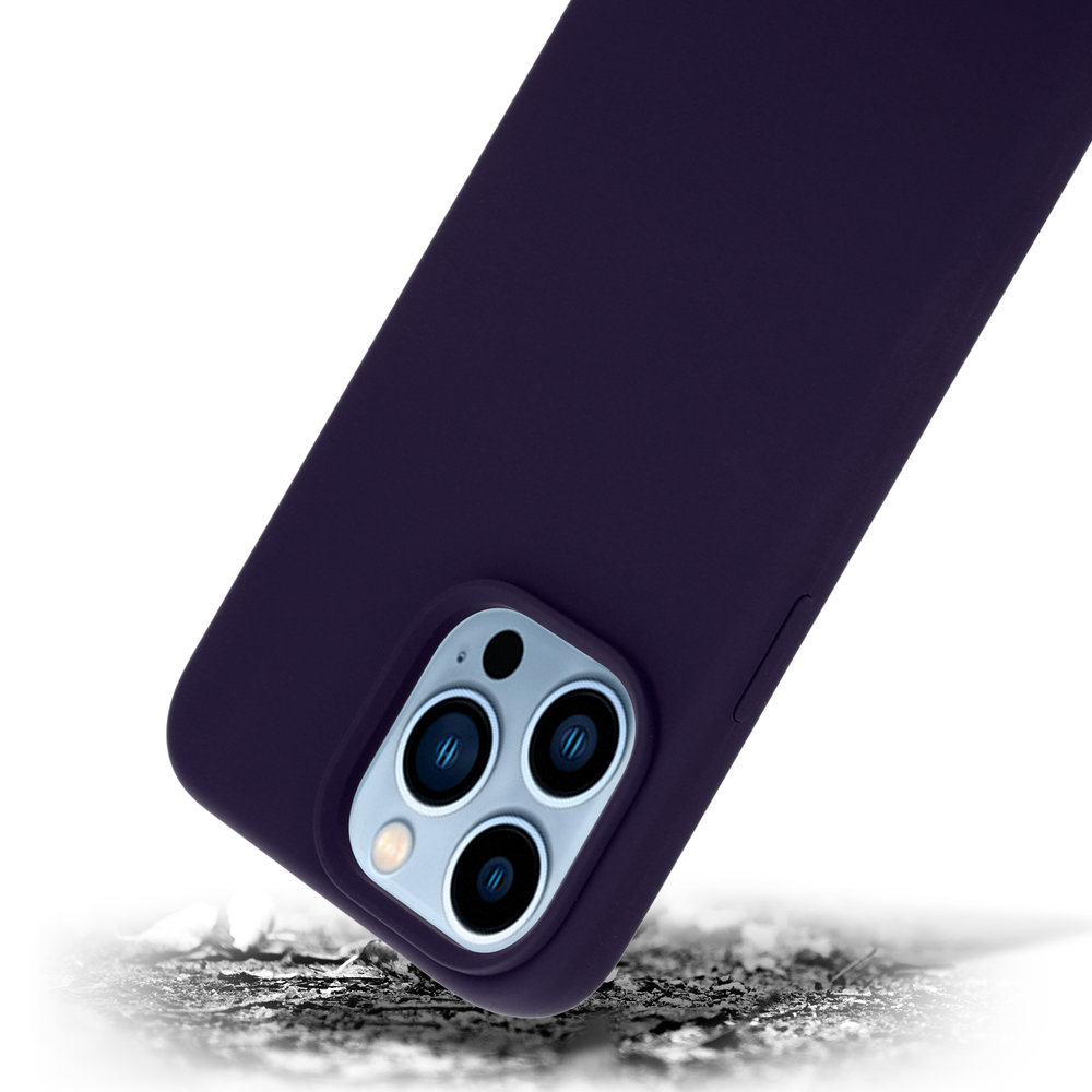 Coverzs Coverzs Luxe Liquid Silicone case iPhone 14 Pro Max (navy blauw)