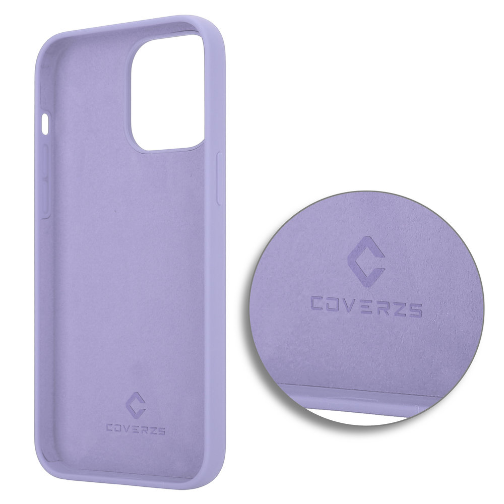 Coverzs Coverzs Luxe Liquid Silicone case iPhone 14 Pro Max (paars)