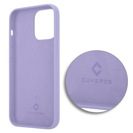 Coverzs Coverzs Luxe Liquid Silicone case iPhone 14 Pro Max (paars)