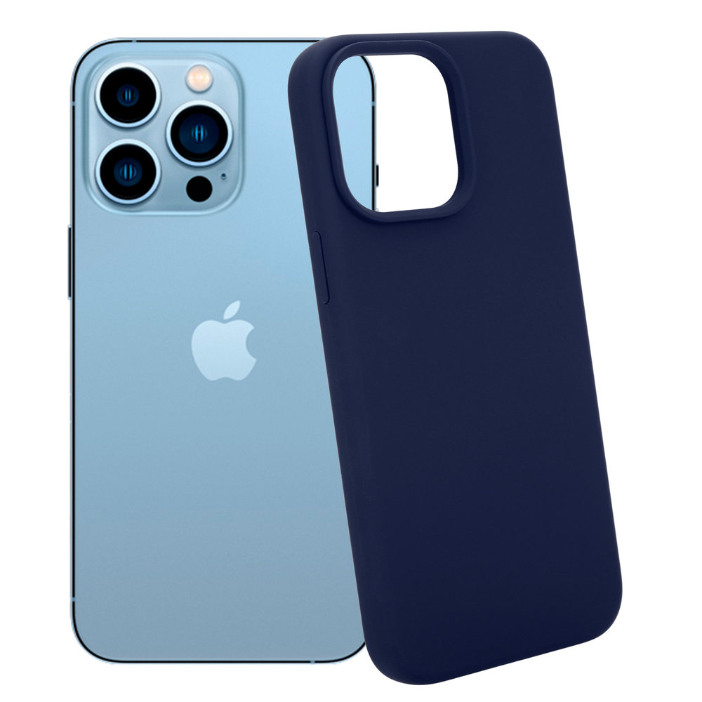 Coverzs Coverzs Luxe Liquid Silicone case iPhone 14 Pro Max (royaal blauw)