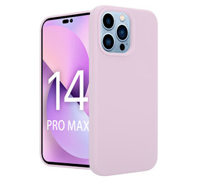Coverzs Luxe Liquid Silicone case iPhone 14 Pro Max (roze)