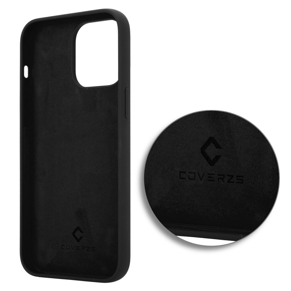 Coverzs Coverzs Luxe Liquid Silicone case iPhone 14 Pro Max (zwart)