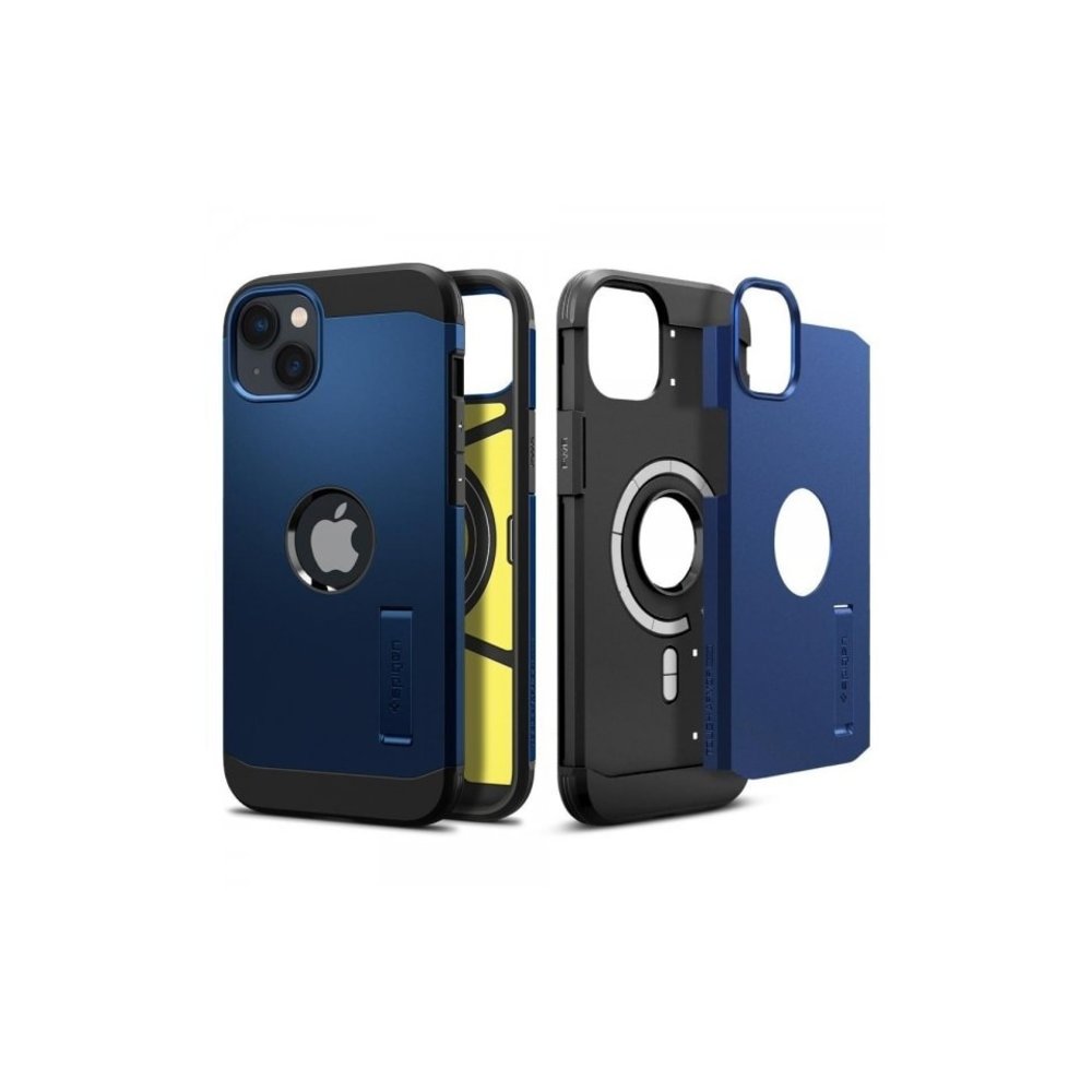 ernstig tevredenheid Middelen Spigen iPhone 14 Tough Armor MagSafe hoesje (blauw) - Phone-Factory