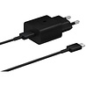 Samsung Samsung 15W Power adapter met oplaadkabel (zwart) Samsung Samsung 15W Power adapter met oplaadkabel (zwart)