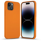 Coverzs Coverzs Solid silicone case iPhone 14 Plus (oranje)