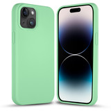 Coverzs Solid silicone case iPhone 14 Plus (mint)