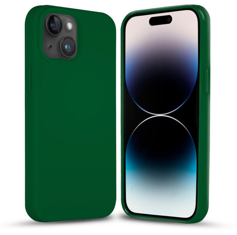 Coverzs Coverzs Solid silicone case iPhone 14 Plus (groen)