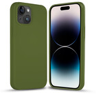 Coverzs Coverzs Solid silicone case iPhone 14 Plus (legergroen)