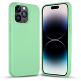Coverzs Solid silicone case iPhone 14 Pro (mint)