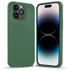 Coverzs Coverzs Solid silicone case iPhone 14 Pro (dennengroen)
