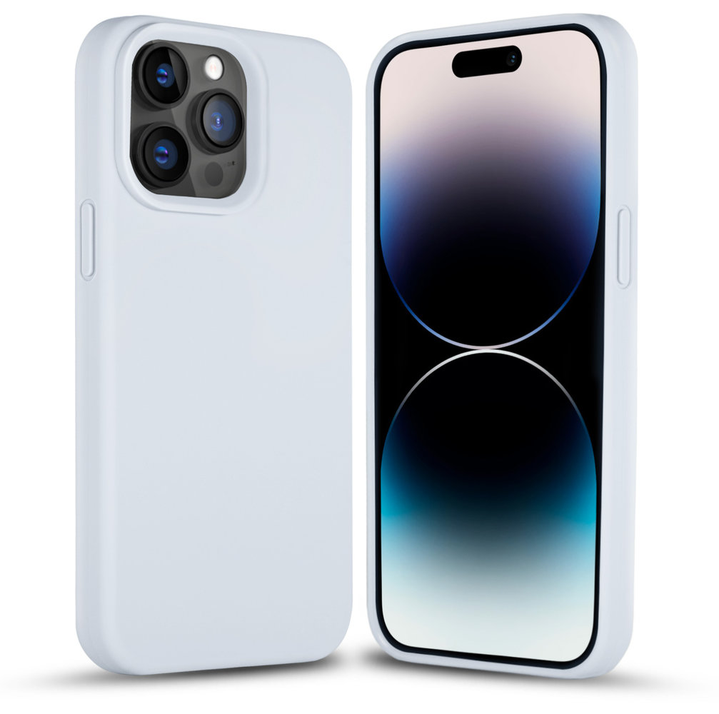 Coverzs Coverzs Solid silicone case iPhone 14 Pro Max (pastelblauw)