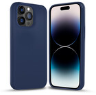 Coverzs Coverzs Solid silicone case iPhone 14 Pro Max (marine blauw)