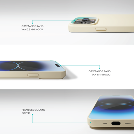 Coverzs Coverzs Solid silicone case iPhone 14 Plus (zand)