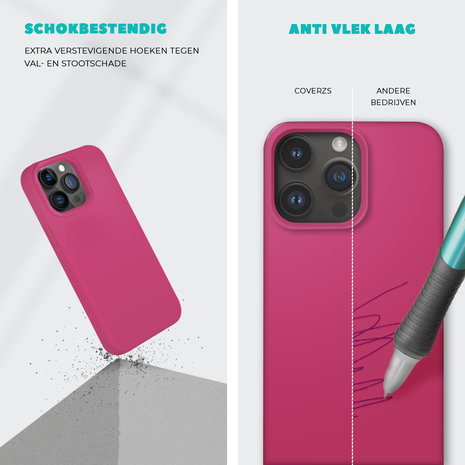 Coverzs Coverzs Solid silicone case iPhone 14 Plus (rosé)