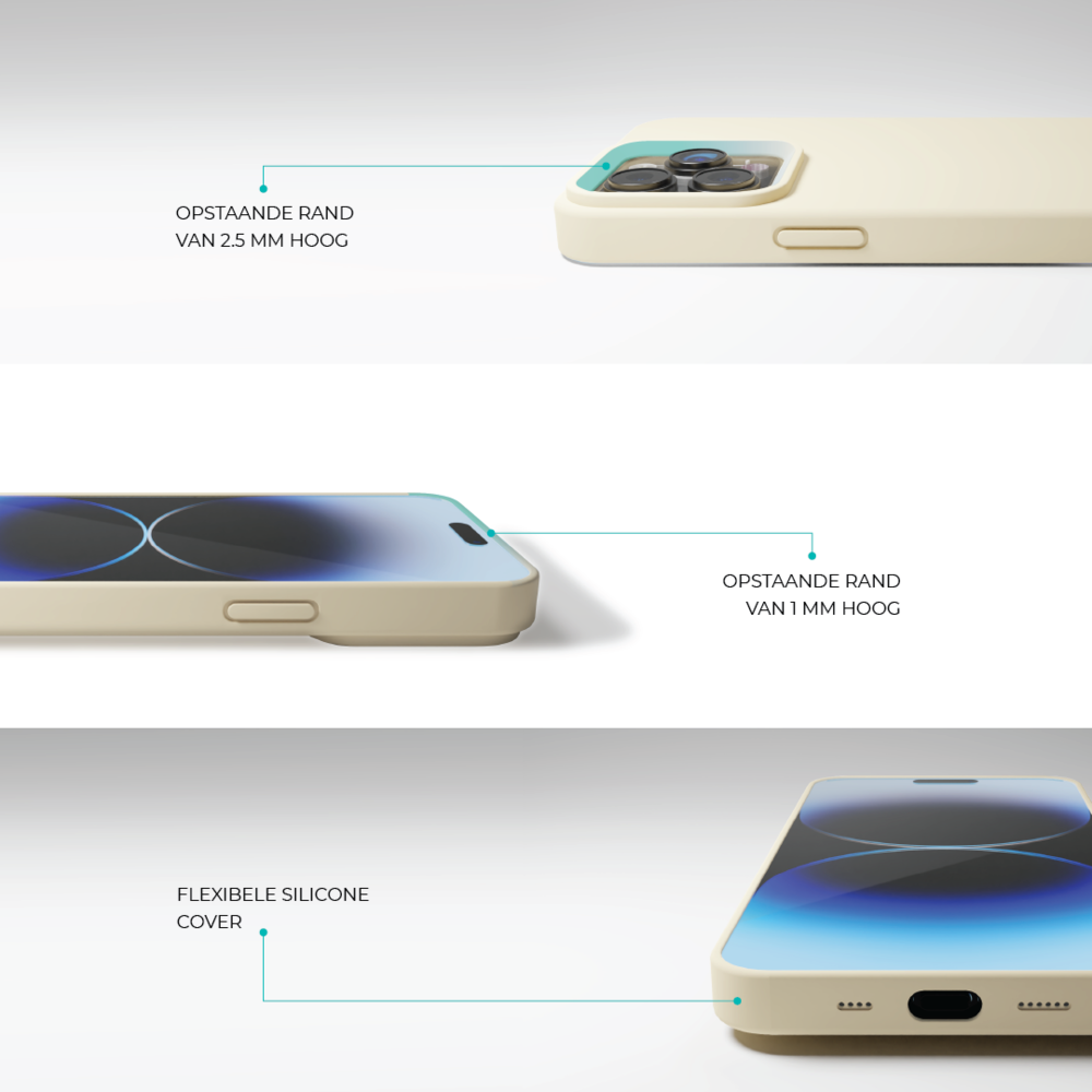 Coverzs Coverzs Solid silicone case iPhone 14 (zand)