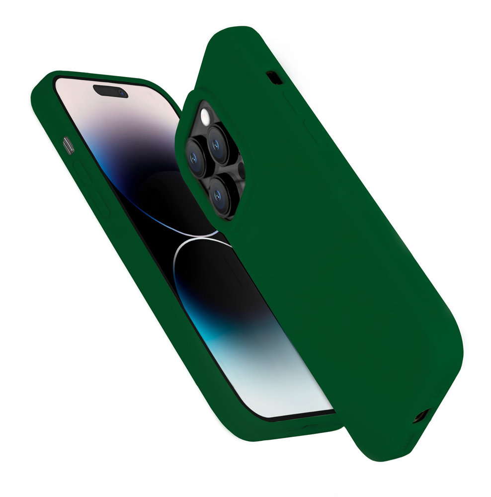 Coverzs Coverzs Solid silicone case iPhone 14 Pro (groen)