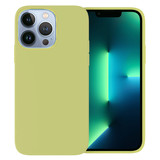 Ceezs iPhone 13 Pro hoesje siliconen (lichtgroen)