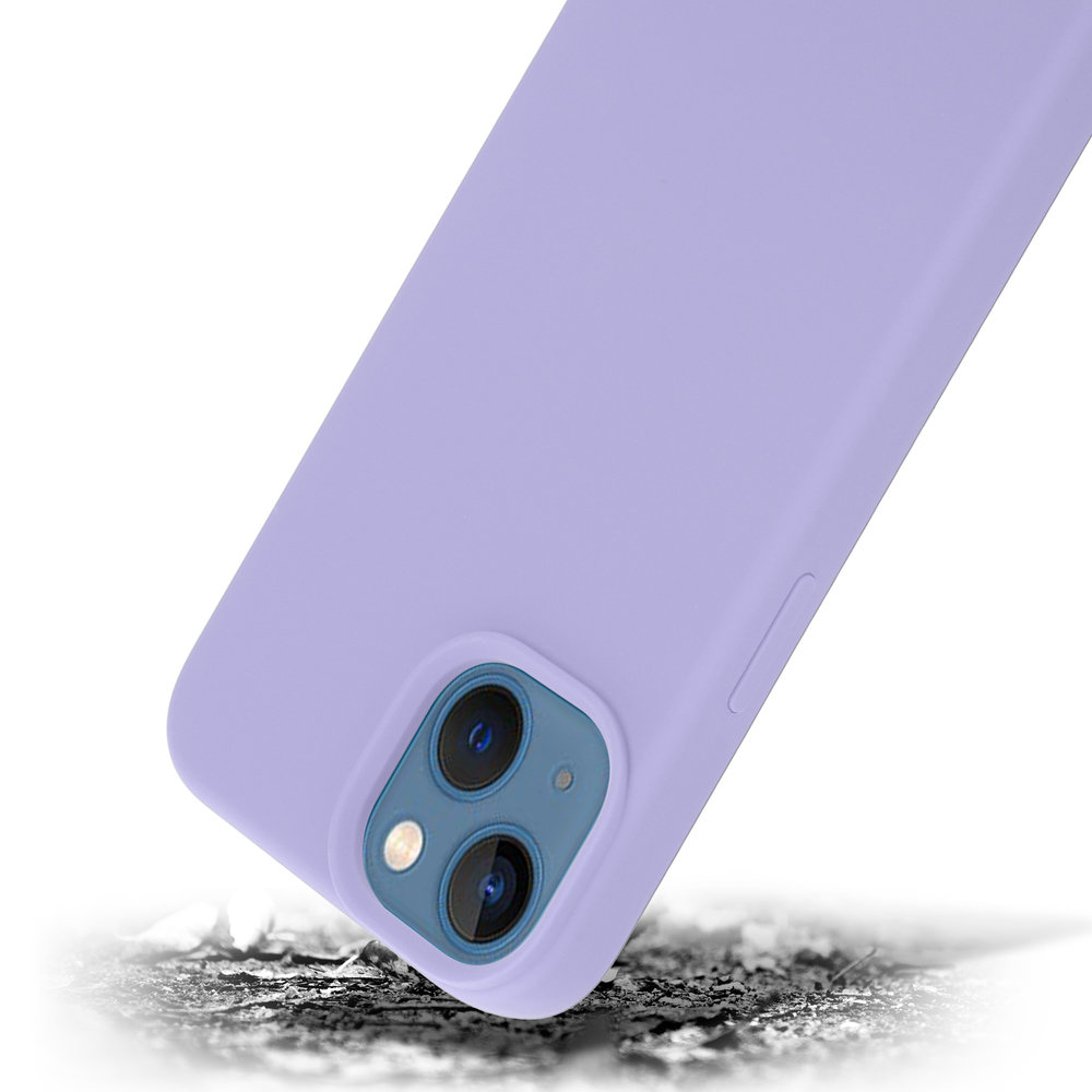 Coverzs Coverzs Luxe Liquid Silicone case iPhone 14 Plus (paars)