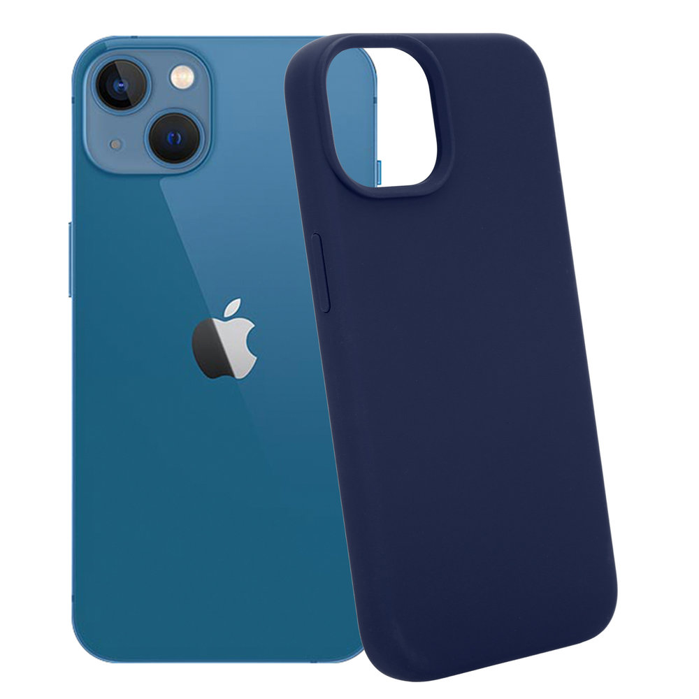 Coverzs Coverzs Luxe Liquid Silicone case iPhone 14 Plus (royaal blauw)