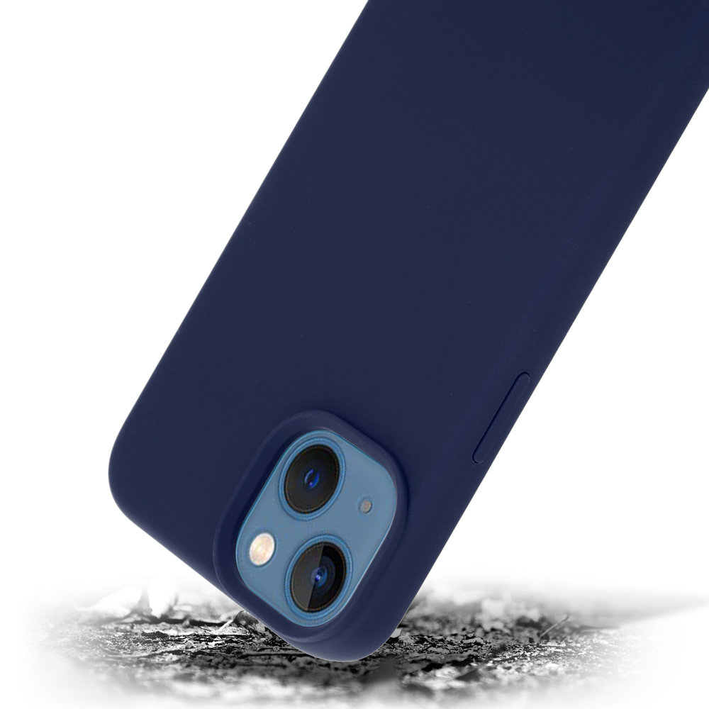 Coverzs Coverzs Luxe Liquid Silicone case iPhone 14 Plus (royaal blauw)