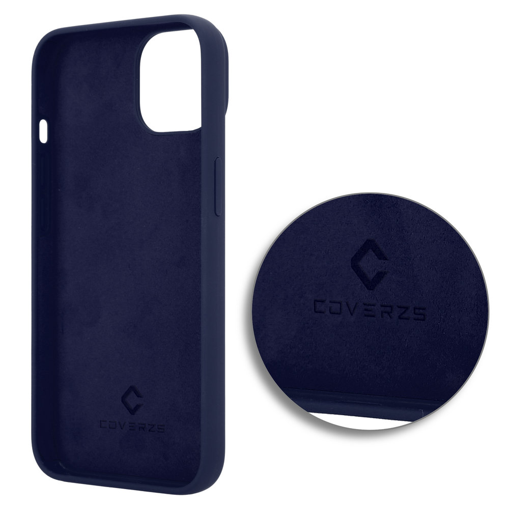 Coverzs Coverzs Luxe Liquid Silicone case iPhone 14 Plus (royaal blauw)