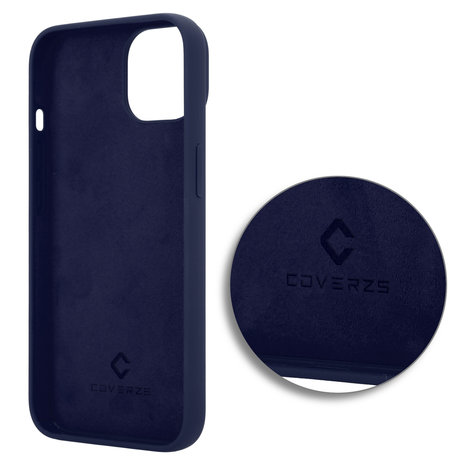 Coverzs Coverzs Luxe Liquid Silicone case iPhone 14 Plus (royaal blauw)
