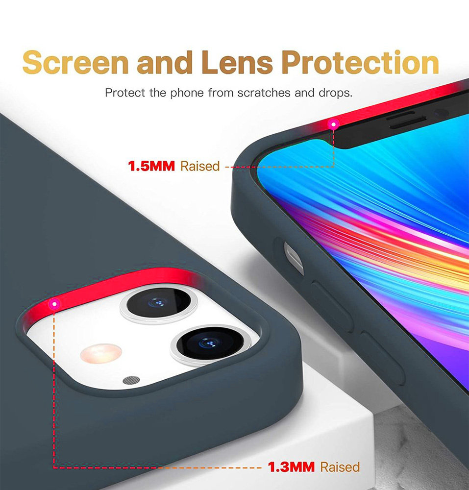 ShieldCase® ShieldCase Silicone case iPhone 12 Mini - 5.4 inch (blauw)