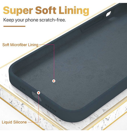 ShieldCase® ShieldCase Silicone case iPhone 12 Mini - 5.4 inch (blauw)