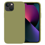 Ceezs iPhone 13 hoesje siliconen (lichtgroen)