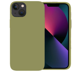 Ceezs iPhone 13 hoesje siliconen (lichtgroen)