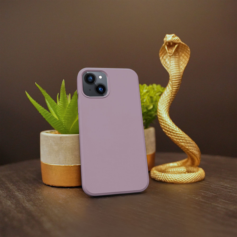 Ceezs Ceezs iPhone 13 hoesje siliconen (paars)