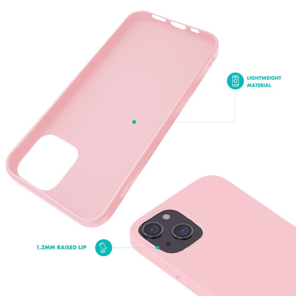 Ceezs Ceezs iPhone 13 hoesje siliconen (roze)