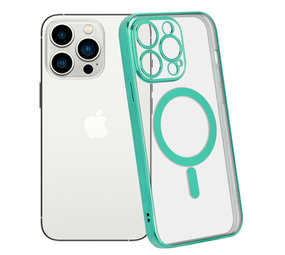 ShieldCase® iPhone 14 Pro hoesje transparant Magsafe metal coating (groen) ShieldCase® iPhone 14 Pro hoesje transparant Magsafe metal coating (groen)