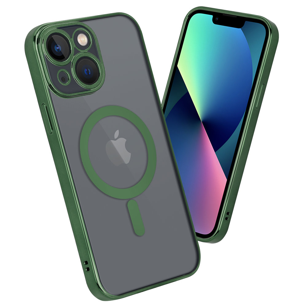 ShieldCase® ShieldCase iPhone 13 Mini hoesje transparant Magsafe metal coating (donkergroen) ShieldCase® ShieldCase iPhone 13 Mini hoesje transparant Magsafe metal coating (donkergroen)