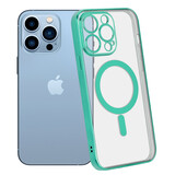 ShieldCase® iPhone 13 Pro hoesje transparant Magsafe metal coating (groen) ShieldCase® iPhone 13 Pro hoesje transparant Magsafe metal coating (groen)