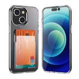 ShieldCase® iPhone 13 hoesje Card Holder TPU (transparant) ShieldCase® iPhone 13 hoesje Card Holder TPU (transparant)