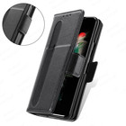 ShieldCase® ShieldCase Samsung Galaxy Z Fold 4 leren hoesje met penhouder zwart