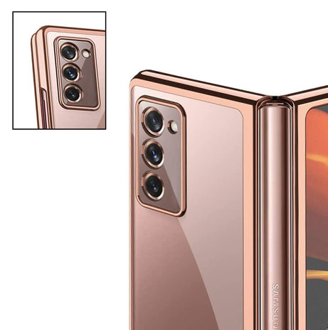 ShieldCase® ShieldCase Samsung Galaxy Z Fold 4 hoesje metallic (rosegoud) ShieldCase® ShieldCase Samsung Galaxy Z Fold 4 hoesje metallic (rosegoud)
