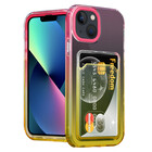 ShieldCase® ShieldCase iPhone 13 hoesje colorful pasjeshouder (roze/geel)