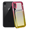 ShieldCase® ShieldCase iPhone Xr hoesje colorful pasjeshouder (roze/geel) ShieldCase® ShieldCase iPhone Xr hoesje colorful pasjeshouder (roze/geel)