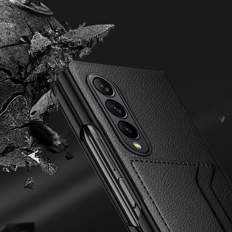 ShieldCase® ShieldCase Samsung Galaxy Z Fold 4 wallet case pashouder (zwart) ShieldCase® ShieldCase Samsung Galaxy Z Fold 4 wallet case pashouder (zwart)