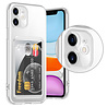 Ceezs Ceezs iPhone 11 transparant hoesje met pasjeshouder Ceezs Ceezs iPhone 11 transparant hoesje met pasjeshouder
